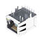 48F-01GYD2P2NL RJ45 With Integrated Magnetics LPJG0801GBNL Industrial LAN Router
