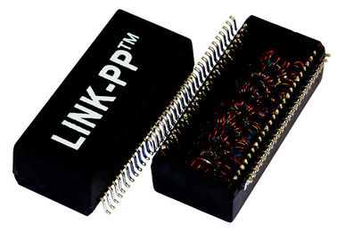 LP5012NL Lintas XTFZ-M3076 dual Pelabuhan Gigabit Magnetics Modul 48Pins SMD
