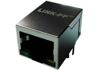 1x RJ45 LPJ0011BENL Kanan Angle, 10 / 100M Magnetics Transformer Terpadu
