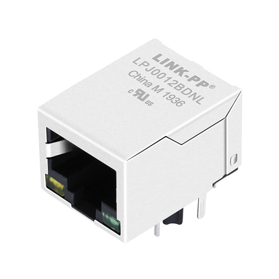 LPJ0012BDNL 10/100Base-T Ethernet RJ45 Jack Satu Port 1500Vrms Isolasi