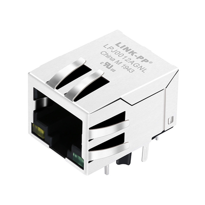 LPJ0012AGNL 10/100Base-T RJ45 Jack Port Tunggal Dengan LED