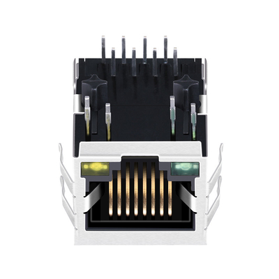 Resistor LED RJ45 LPJ0012A73NL Single Port Konektor Fast Ethernet