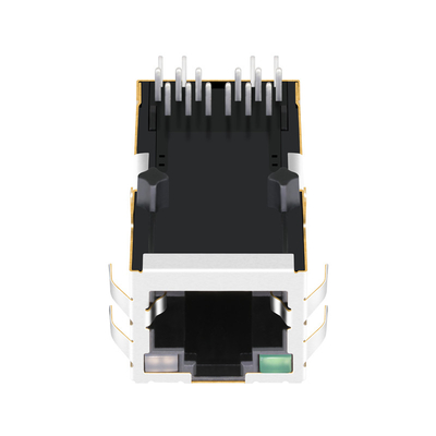 1-1840727-8 Gigabit Magnetic RJ45 Jack 1000BASE-T Tab Up G/GO Led