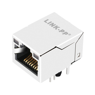 2250034-1 Magnetics RJ45 Jack 100BASE-T Tab Dengan Led