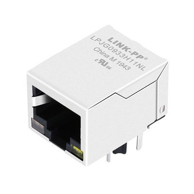 Konektor RJ45 1x1 Dengan Magnetik Terintegrasi 1000Base-T LPJG0933H11NL