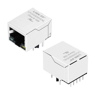 A70-112-331N126 Tab Down Ethernet Konektor RJ45 Magnetik Dengan POE+ LPJG0926HENL