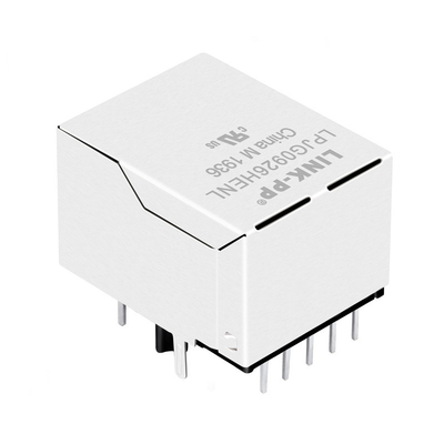 1000Base-T Single Port RJ45 Modular Jack Dengan POE+ LPJG0926HENL