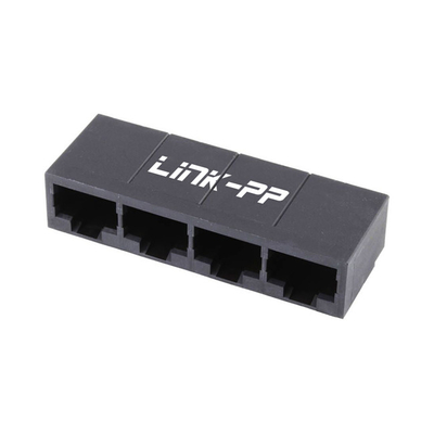 4 Port Low Profile Modular Jacks 43223-8140 Sudut Tepat