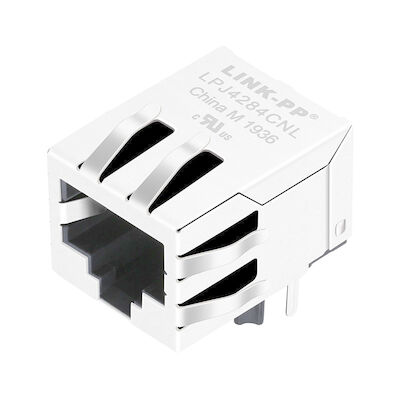 RJP-003TC1 RJ45 Dengan Magnetic POE jack 10/100Mbps LPJ4284CNL
