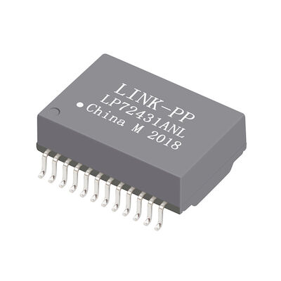 749052051 Basis 10G -T 24 Pin Port Tunggal 1A SMD PoE+ Modul Transformator Lan LP72431ANL