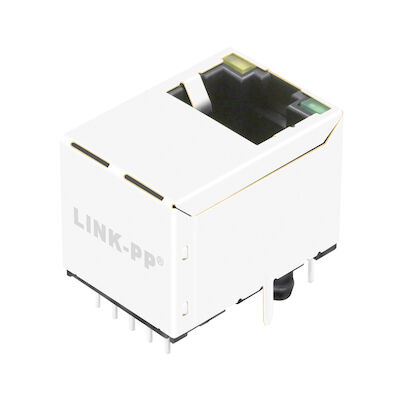 ARJ-148 1x1 Port 1000 Base-T RJ45 LAN Melalui Konektor Aliran Ulang Lubang LPJD4834BDNL