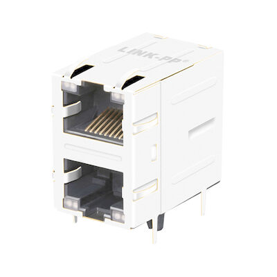 6368011-4 2x1 Port RJ45 Connector Tanpa Magnetics LPJE17200A31NL