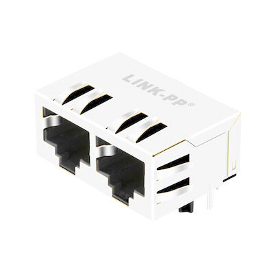 5406566-2 10/100 Base-T 1x2 Port Tanpa Magnetics RJ45 Ethernet Connector Modul LPJEF102CNL