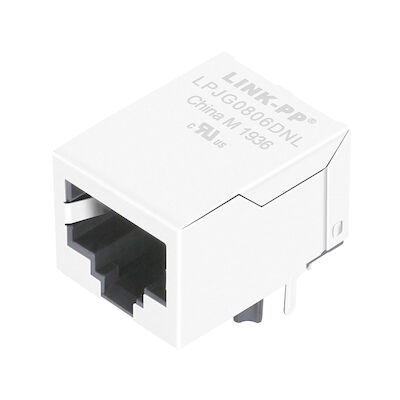 HR901130A RJ45 Dengan Terpadu 10 / 100BT Magnet THT Terlindung LPJG0806DNL
