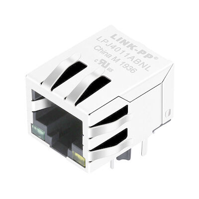 LPJ4011ABNL Lintas MIC24013-5104T-LF3 10 / 100Mbps RJ45 Dengan LED 74990112121