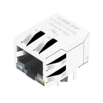 Selama POE PulseJack JD0-0004NL RJ45 Daya Ethernet Pinout 10 / 100BT Dengan LED