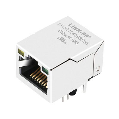 JXD1-0026NL 1000 Base-T Ethernet Rj45 Surface Mount Jack Dengan Magnet Ethernet Terintegrasi