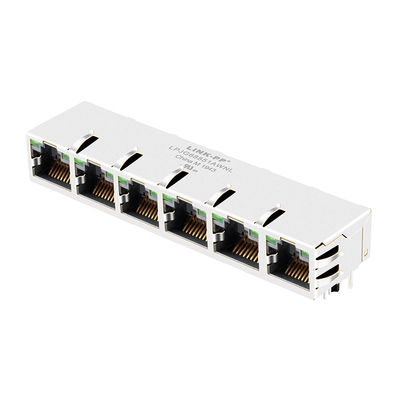 Pulsa 1x6 JG0-0027NL Tab-UP 10-pin RJ45 Dengan Magnetics internal