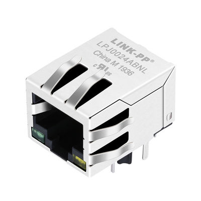 LPJ0024ABNL Port Tunggal 10/100 Base-T RJ45 Konektor Soket Wanita Koneksi J0024D21B
