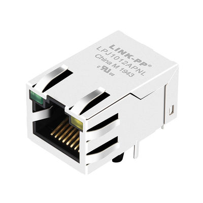 J1012F21R 10/100BT RJ45 Dengan Konektor Terlindung Magnetik Terintegrasi LPJ1012APNL
