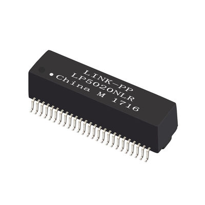 2x10 / 100 / 1000Base-T Magnetics Permukaan Mounting Transformator 50pins Pengelompokan H5020NLT
