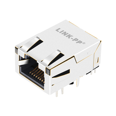 L8BE-1G1T-BFH 1x1 Port Modular Rj45 Jack 1000 Base-T Tab Up Led Hijau Terlindung
