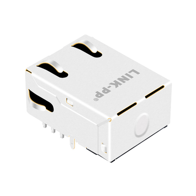 10G Base-T Tab Up 1 Port Magnetik RJ45 Jack G15-111T-076C