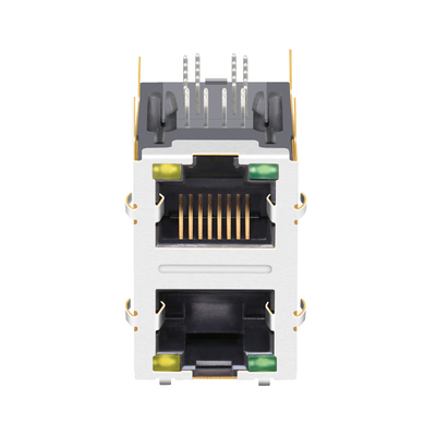 JXD9-1017NL Kompatibel LINK-PP 100/1000 Base-T 2x1 Port RJ45 Konektor Magnetik LED Hijau / Kuning