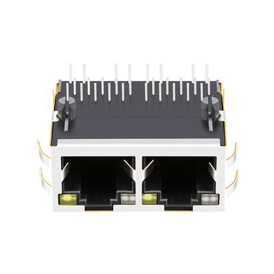 0826-1X2T-HT-F 4PPoE 60W 1x2 Port 2.5G Base-T RJ45 MagJack Tab Up Dengan GO/Y Led