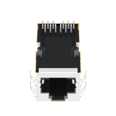0816-1X1T-43-F 1000 BASE-T NO led Tab Up Konektor RJ45 Magjack Melalui Lubang
