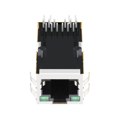 L826-1G1T-32-F 1000 Base-T Tab Up Profil Rendah Modul Konektor Rj45 Led Hijau / Hijau