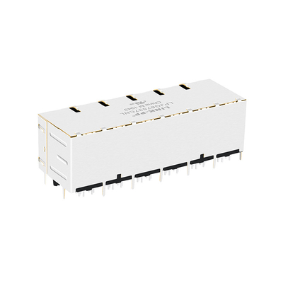 JT5-2470NL 2x6 Port 10G Base-T RJ45 Konektor Magnetik 12P8C Dengan PIPA CAHAYA