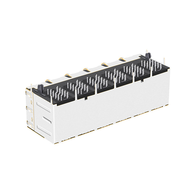 JT5-2610CNL 10G Base-T 2x6 Port RJ45 Magnetic Jacks SIDE ENTRY 12PIN Dengan Led