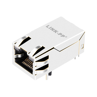 JXT7-1140NL 10GBASE-T 4PAIR PoE 100W 1X1 Port Konektor Magnetik RJ45 Dengan Led