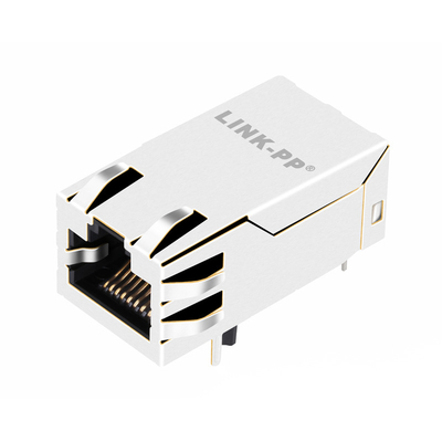 HFJT1-2GH4PRL 1A Port Tunggal 2.5G BASE-T PoE RJ45 Magjack Tab UP Tanpa led